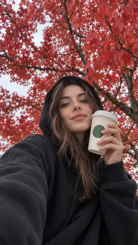 Селфи со стаканчиком из STARBUCKS